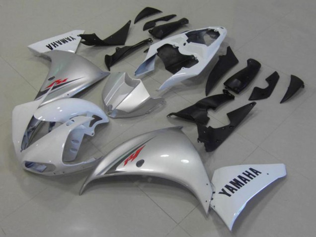 2012-2014 Yamaha YZF R1 Motorcycle Fairings - White Silver Canada Websites