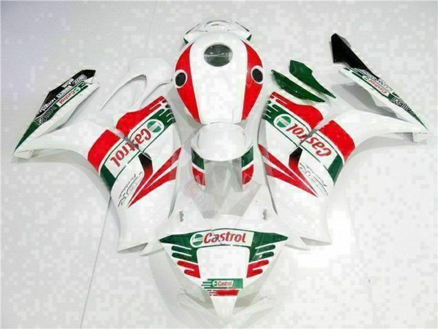 2012-2016 Honda CBR1000RR Motorcycle Fairing - White Red Green Castrol Canada Websites