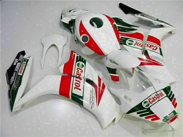 2012-2016 Honda CBR1000RR Motorcycle Fairing - White Red Green Castrol Canada Websites