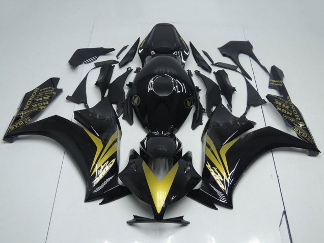 2012-2016 Honda CBR1000RR Motorcycle Fairings - Glossy Black Gold Canada Websites