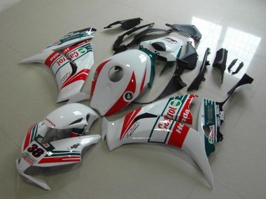 2012-2016 Honda CBR1000RR Motorcycle Fairings - White Red Green Castrol 38 Canada Websites