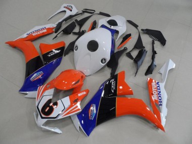 2012-2016 Honda CBR1000RR Motorcycle Fairings - White Blue Orange Glossy Black TT Legends 6 Canada Websites