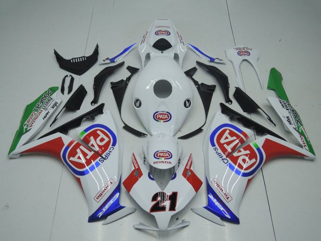 2012-2016 Honda CBR1000RR Motorcycle Fairings - White Red Blue Green Pata 21 Canada Websites