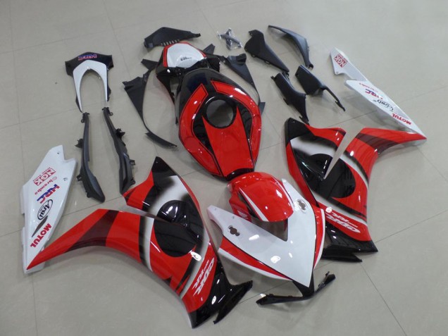 2012-2016 Honda CBR1000RR Motorcycle Fairing - White Red Glossy Black Canada Websites