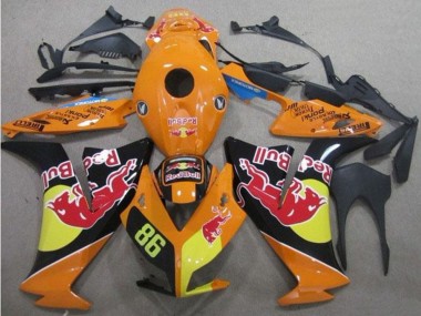 2012-2016 Honda CBR1000RR Motorcycle Fairings - Orange Yellow Glossy Black Red Bull 86 Canada Websites