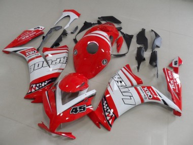 2012-2016 Honda CBR1000RR Motorcycle Fairings - White Red Liverpool 45 Canada Websites