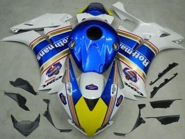 2012-2016 Honda CBR1000RR Motorcycle Fairings - White Blue Yellow Rothmans Canada Websites
