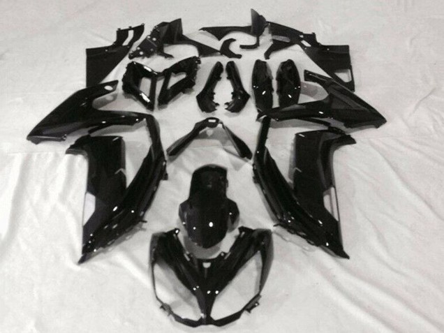2012-2016 Kawasaki EX650 Motorcycle Fairings - Glossy Black Canada Websites