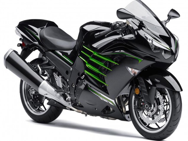 2012-2024 Kawasaki ZX14R ZZR1400 Motorcycle Fairings - Glossy Black Matte Black Green Canada Websites