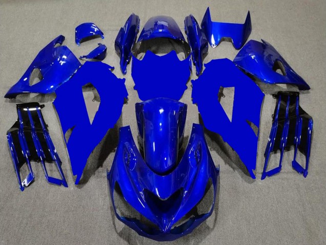 2012-2024 Kawasaki ZX14R ZZR1400 Motorcycle Fairings - Blue Black Canada Websites