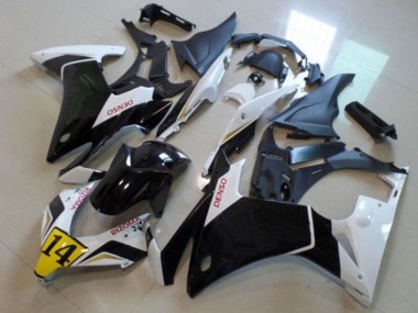 2013-2015 Honda CBR500R Motorcycle Fairings - White Yellow Glossy Black DENSO Canada Websites