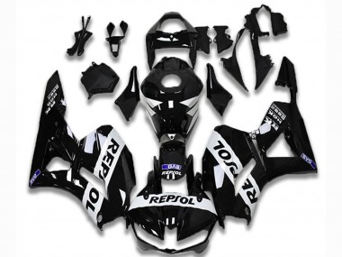 2013-2023 Honda CBR600RR Motorcycle Fairings - Glossy Black White Repsol Canada Websites
