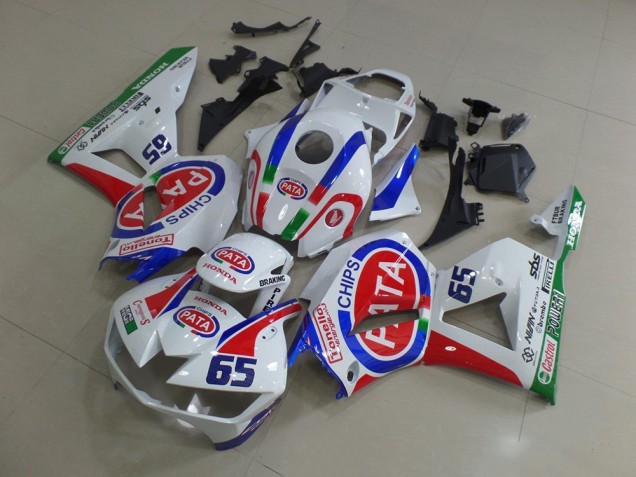2013-2023 Honda CBR600RR Motorcycle Fairings - White Red Blue Pata 65 Canada Websites