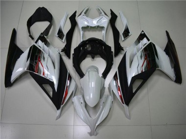 2013-2024 Kawasaki Ninja 300 EX300R Motorcycle Fairing - White Red Black Canada Websites