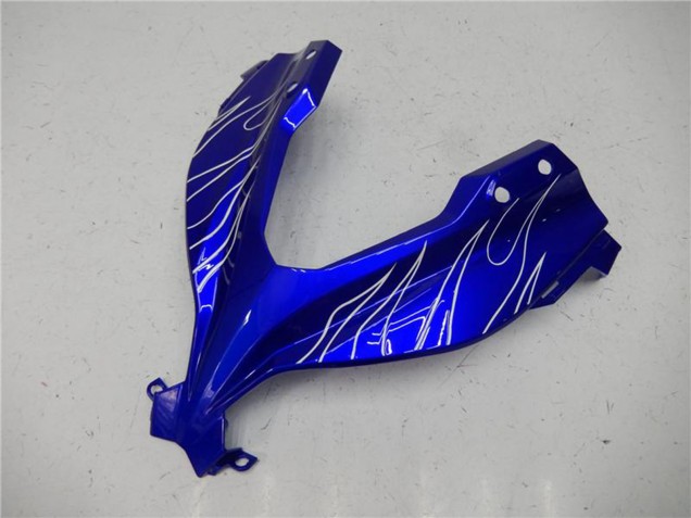 2013-2024 Kawasaki Ninja 300 EX300R Motorcycle Fairings - Blue Black White Flame Canada Websites