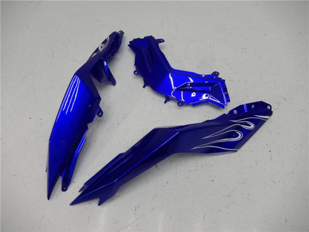 2013-2024 Kawasaki Ninja 300 EX300R Motorcycle Fairings - Blue Black White Flame Canada Websites