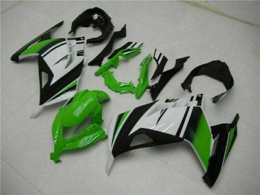 2013-2024 Kawasaki Ninja 300 EX300R Motorcycle Fairings - White Green Black Canada Websites