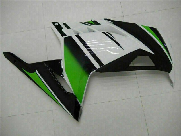 2013-2024 Kawasaki Ninja 300 EX300R Motorcycle Fairings - White Green Black Canada Websites