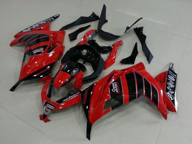2013-2018 Kawasaki ZX300R Motorcycle Fairings - Red Black Air Force Canada Websites