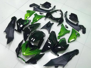 2013-2018 Kawasaki Z800 Motorcycle Fairing - Green Glossy Black Canada Websites