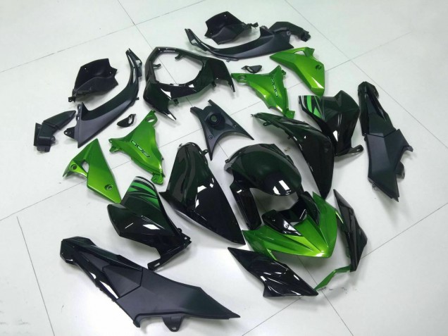 2013-2018 Kawasaki Z800 Motorcycle Fairing - Green Glossy Black Canada Websites