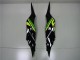 2013-2018 Kawasaki ZX6R Motorcycle Fairings - Green Yellow Glossy Black Matte Black Canada Websites