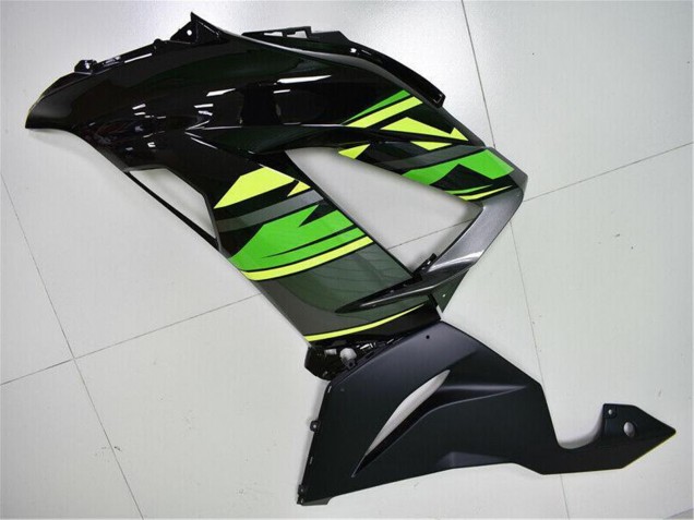 2013-2018 Kawasaki ZX6R Motorcycle Fairings - Green Yellow Glossy Black Matte Black Canada Websites