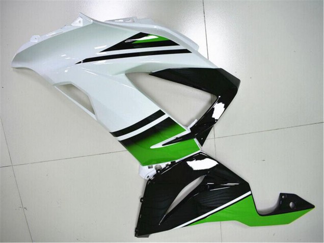 2013-2018 Kawasaki ZX6R Motorcycle Fairings - Green White Glossy Black Canada Websites