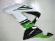 2013-2018 Kawasaki ZX6R Motorcycle Fairings - Green White Glossy Black Canada Websites