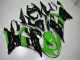 2013-2018 Kawasaki ZX6R Bike Fairings - Green Glossy Black Canada Websites