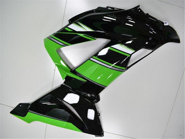 2013-2018 Kawasaki ZX6R Bike Fairings - Green Glossy Black Canada Websites