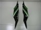 2013-2018 Kawasaki ZX6R Bike Fairings - Green Glossy Black Canada Websites
