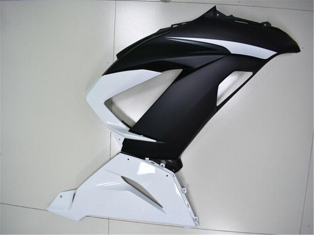 2013-2018 Kawasaki ZX6R Abs Fairings - White Matte Black Canada Websites