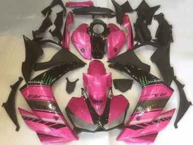 2015-2018 Yamaha YZF R3 Motorcycle Fairings - Pink Black Green Monster Canada Websites
