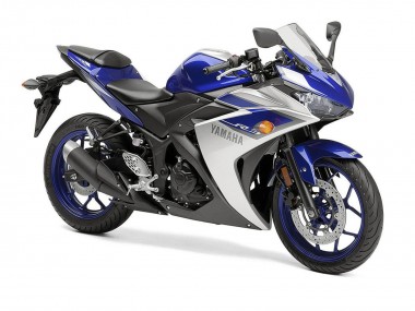 2015-2018 Yamaha YZF R3 Motorcycle Fairings - Silver Blue Black Canada Websites