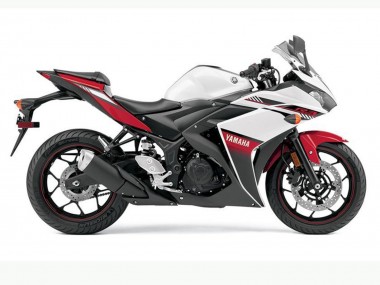 2015-2018 Yamaha YZF R3 Motorcycle Fairings - White Red Black Canada Websites