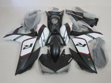 2015-2018 Yamaha YZF R3 Motorcycle Fairings - White Matte Black Canada Websites