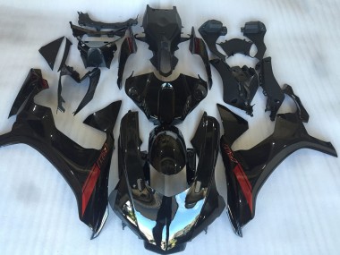 2015-2019 Yamaha YZF R1 Motorcycle Fairings - Glossy Black Red Canada Websites