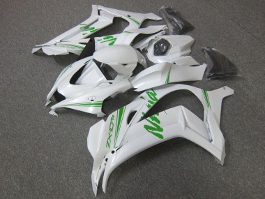 2016-2020 Kawasaki ZX10R Motorcycle Fairing - Pearl White Green Canada Websites