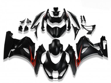 2017-2024 Suzuki GSXR 1000 Motorcycle Fairings - Black Red Canada Websites