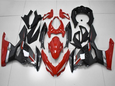 2018-2024 Kawasaki EX400 Motorcycle Fairings - Red Grey Black Canada Websites