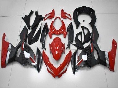 2018-2024 Kawasaki EX400 Motorcycle Fairings - Red Grey Black Canada Websites