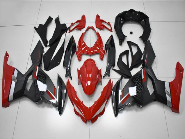 2018-2024 Kawasaki EX400 Motorcycle Fairings - Red Grey Black Canada Websites