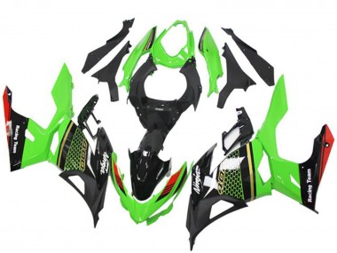 2018-2024 Kawasaki EX400 Motorcycle Fairings - Green Red Black Honeycomb Canada Websites