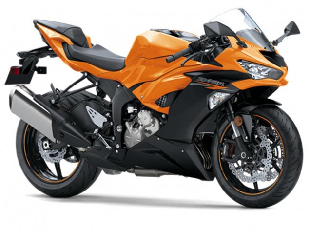 2019-2022 Kawasaki ZX6R Motorcycle Fairings - Orange Black Canada Websites