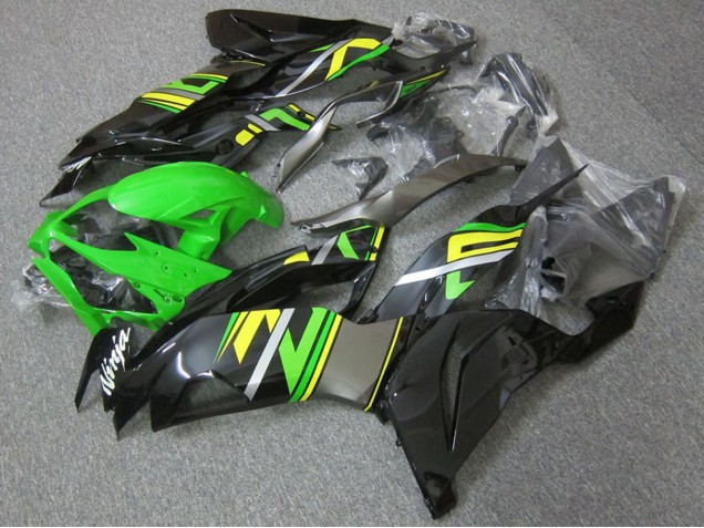 2019-2022 Kawasaki ZX6R Motorcycle Fairings - Green Black Yellow Canada Websites