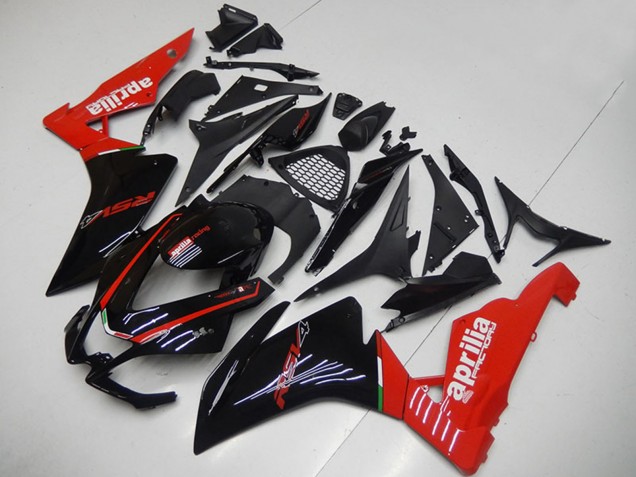 2009-2015 Aprilia RSV4 1000 Motorcycle Fairings - Glossy Black Red Canada Websites