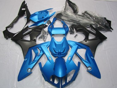 2009-2014 BMW S1000RR Motorcycle Fairings Kits - Blue Matte Black Canada Websites