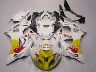 2009-2014 BMW S1000RR Motorcycle Fairings - White Yellow Red Bull Canada Websites