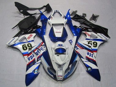 2009-2014 BMW S1000RR Motorcycle Fairings - White Red Blue Black Sterilgarda 69 Canada Websites